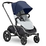 Quinny Hubb Mono Kinderwagen, stylischer Shopping Kinderwagen mit XXL Einkaufskorb und inkl. viel Zubehör, einfach zusammenklappbar, nutzbar ab ca. 6 Monate bis ca. 3,5 Jahre, Navy on Grey