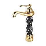 Kitchen Tap Wasserhähne Alle Bronze Becken Heißer und kalter Wasserhahn Gold Badezimmer Waschbecken Jade Wasserhahn Diamant Weißer Wasserhahn Küche Über dem Gegenbecken Wasserhahn Gefäß