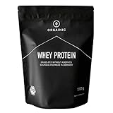ORGAINIC Bio Kakao Whey Protein - Bio Zertifiziert ohne Zusatzstoffe - Eiweißpulver aus Deutschland - Grasfütterung - 1000g