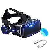 JYMYGS 3D VR Brille, Premium Virtual Reality Headset, Gaming Brille für 3D Spaß, für iPhone 12/11/X/8/7, Samsung S20/S10/Note10, Xiaomi, Huawei usw