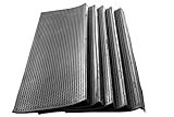 5 Stck Stufenmatte 75 x 25 cm Stairs schwarz Jet-Line außen Garten Outdoor Antirutsch Gummi Stufen Matte Treppe Sicherheitsmatte rutschhemmend Außentreppe Gartentrepp