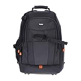 Rollei Fotoliner Fotorucksack M I großer Kamerarucksack I Daypack I inkl. Laptop-Fach, Regenschutz und Handgepäck tauglichen Maßen I Schw
