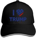 KEROTA Baseball-Koffer, verstellbare Kappe für den Außenbereich, Wander-Schutz-Hut, Liebe Halloween, 'I Love Trump' T-S