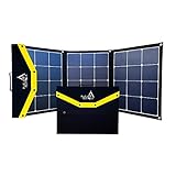 SolarPanel 120 W faltbares Solarmodul mit SunPower Zellen - 24% Wirkungsgrad für Camping, Reise, Boot/C