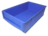 10 Stück Industrieboxen 300x183x81mm blau Stapelboxen Lagerbehälter Kunststoffkisten Stapelbox Stapelkästen Stapelkasten Universalboxen Lagerkisten Lagerkiste Stapelkiste Stapelkisten Aufbewahrungskiste Aufbewahrungskisten Kunststoffk