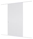 Windhager Insektenschutz Expert Schiebetür, Fliegengitter, Aluminirumrahmen für Türen, 120 x 240 cm, weiß, 04317