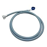 Zulaufschlauch Wasserschlauch für Waschmaschine Spülmaschine 2964 Anschluss 3/4 Zoll Winkel/Gerade Wasserzulaufschlauch stabile Ausführung, Größe: 1,5
