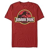 Fifth Sun Herren Jurassic Park T-Shirt, rot, XX-Larg