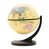 ZSM Globus Mini Globen 11 cm Wonder Globe Retro Antik Politischer Desktop Globus Mit Einteiliger Basis Desktop-Weltglobus Für Kinder Bildungsweltglob