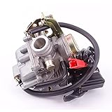 Biedongda Motorradvergaser mit Ansaugkrümmer for Rex Rs 400 Rs 450 Rs 460 GY6 5 0cc gy6 60cc 18mm 19mm Motorradteile (Color : 18MM Carb)