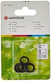 Gardena O-Ring: Vielseitiger Dichtungsring für den Anschluss aller Original Gardena System Anschlussnippel wie z. B. an Brausen und Regnern (5303-20)