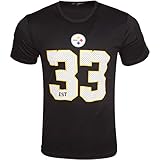 New Era NFL Pittsburg Steelers Supporters T-Shirt Herren schwarz/weiß, XXL