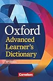 Oxford Advanced Learner's Dictionary - 10th Edition - B2-C2: Wörterbuch (Festeinband) - Ohne Oxford Speaking Tutor und Oxford Writing T