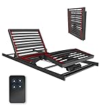 COSYWORLD Lattenrost 80x200cm elektrisch verstellbar - COSY to Go 2M - passt in jedes Bett 80x200 cm oder Bett 160x200 cm Doppelbett - ultraflach, faltbar, für jede Matratze geeignet - Made in Germany