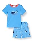 Schiesser Jungen Schlafanzug kurz' Pyjamaset, blau, 92