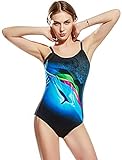 Gcxzb Bikini Damen High Waist Sexy Frauen Hohe Taille Bikinis Vintage Badeanzug Tankini Set Sehr schlanker sportlicher Bikini-Set (Color : Blue, Size : L)