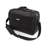 Kensington SecureTrek 15.6 Zoll Laptoptasche für Männer und Frauen, Umhängetasche mit Diebstahlsicherung, schwarz, K98616WW