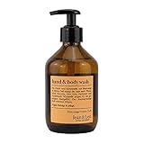 Jean & Len Hand and Body Wash fruchtig duftend nach Blutorange und holzigem Vetiver, Glasflasche, Nachhaltig, 300