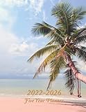 2022-2026 Five Year Planner: The Summer Beach with Coconut Palm Cover | At a Glance 60 month, 5-Years Planning Appointment Calendar, Organizer, Agenda ... Year Monthly Calendar Planner 2022-2026)