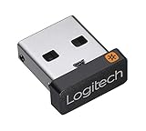 Logitech Unifying USB-Empfänger, Kabellose 2.4 GHz Verbindung, Kompatibel mit Logitech Unifying Mäusen und Tastaturen, Verbindet bis zu 6 Geräte Gleichzeitig, PC/Mac - Schw