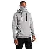 Herren Sweatshirt Kapuzenpullover Pullover Hoodie Hoher Kapuzenansatz Känguru-Tasche Gerippte Ärmel und Abschlussbündchen Sweatjacke Casual Streetwear Basic Sty