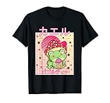 90er Jahre Japanischer Kawaii Bubble Tee Cottagecore Frosch T-S