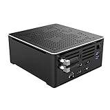HUNSN 4K Mini PC, HTPC, Small Server, Support Proxmox, Vmware, ESXI, Intel XEON E-2276M, BY02, AC WiFi/BT4.0/DP1.2/HDMI2.0/TYPE-C/2LAN, (Barebone, NO RAM, NO Storage, NO System)