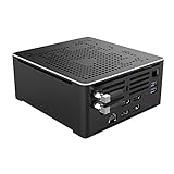 HUNSN 4K Mini PC, HTPC, Small Server, Support Proxmox, Vmware, ESXI, Intel XEON E-2276M, BY02, AC WiFi/BT4.0/DP1.2/HDMI2.0/TYPE-C/2LAN, (Barebone, NO RAM, NO Storage, NO System)