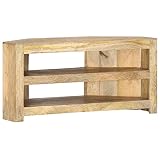GXK Tv Lowboard Mangoholz Massiv TV Eckschrank Lowboard Fernsehschrank Schrank