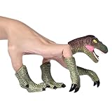 Cheyin Fingerpuppen Dinosaurier-Handpuppen für Kinder Tiny Hands Spielzeug für Kleinkinder Realistische Handpuppen Lernspielzeug für Kinder Jungen und Mädchen erzählen G