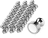 TRAYBRAY Magnete, N52 Metall Magneten 12 x 16mm - Edelstahl Kegelmagnete Kühlschrank Magnete für Magnettafel, Whiteboard, Pinnwand (24 Pack)