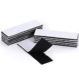 Selbstklebendes Klettband Industriestärke - EOTW Klebepads keine Nagelstreifen mehr extra starkes Klettband, doppelseitig und abnehmbar für Wände/Boden/Tür/Gläser/Metalle (Schwarz_12 Pcs 30 * 100mm)