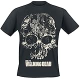 The Walking Dead Herren Skull T-Shirt, Schwarz (Black), M