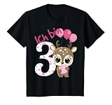 Kinder Reh Geburtstagsshirt Rehkitz 3 Geburtstag Mädchen 3 Jahre T-S