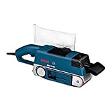 Bosch Professional Bandschleifer GBS 75 AE (750 Watt, inkl. Gewebeschleifband, Staubsack, Grafitplatte, im Karton)