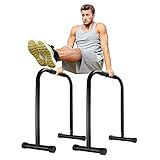 Surwit Dip Barren tragbare Dip Station Fitness Bar, Workout Pull Up Dip Stand, verstellbare Körperpresse Bar Stabilisator Parallette Push Up für Heim-Gym Training Calisthenics Ausrüstung