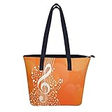 KUKUKA Tragetasche Musiknoten Gitarre Umhängetaschen Aus Leder Für D