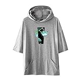 Rileyxxshop Justin Bieber Hoodie T-Shirt Musikalische Bekleidung Sportbekleidung Buntes Top Sommer Justin Print Casual Kurzarm Für Männer und Frauen Jug