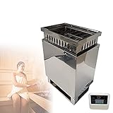 YCRD Saunaofen, 220v Sauna HeizgeräT, Saunaofen mit Wasserdicht Digitalanzeige Externer Controller, 3.6/4.5kw Temperatureinstellung Familie Hotel Spa Dusche,4.5kw