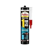 Pattex One for All Universal, Montagekleber & Fugendichtmasse für innen & außen, starker Kleber mit Temperatur-, UV-, Witterungs- & Wasserbeständigkeit, 1x310g