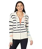 NIC+ZOE Sailors Damen Strickjacke mit Reißverschluss, Neutral Multi, M
