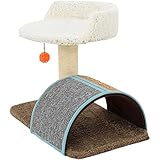 XIAOSHIDAI Katze Kratzer Post- und Bett-Katzen-Baum-Aktivitätszentrum mit der Spielbrücke, weiche schwingende Kugel, for Kätzchen kleine Hunde Welp