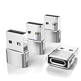 USB C Buchse auf USB Stecker Adapter 4-Stücke,Typ C auf USB A Ladekabel Adapter für iPhone 12 Pro Max,iPad Mini 6 2021 Air 4 iwatch Series 7,Samsung Galaxy Note 10 S20 Plus FE 20 S21 21 Ultra Fold 3