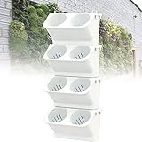 Anndu Garten selbstbewässerende Pflanzgefäße, Gehäuse Wandgrün Pflanze Trog, Wand montiert Dreidimensionale grüne Pflanze Blumentopf Outdoor Hanging für Indoor Balkon Terrasse Dek