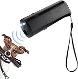 Rcoko 3 in 1 Ultraschall Hunde Anti-barke Handheld-Hundetrainingsgert Abschreckung Antibellen Hund Stopper Trainer Gert LED-Au enrinde-Controller, Anti-Bellen-Gerät für kleine bis große H