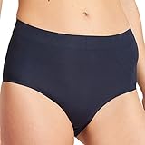 Schiesser Damen High Waist Slip Unterwäsche, dunkelblau, M