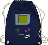 Shirtracer Nerd Geschenke - Gameboy - Unisize - Navy Blau - turnbeutel 90er jahre - WM110 - Turnbeutel und Stoffbeutel aus Baumw