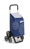 GIMI Tris Floral Blau Einkaufstrolley Einkaufskörbe & -taschen-Einkaufstrolleys, b