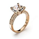 Oliver Weber Collection – Princess, rosegold Ringe • Premium Schmuck Kollektion, Ring mit Precision cut crystals • Ideale Geschenkidee für D
