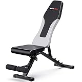 WINNOW Verstellbare Hantelbank Klappbar Heimtraining Fitness Trainingsbank Schrägbank Negativbank Flachbank Bankdrücken Multifunktion Übung